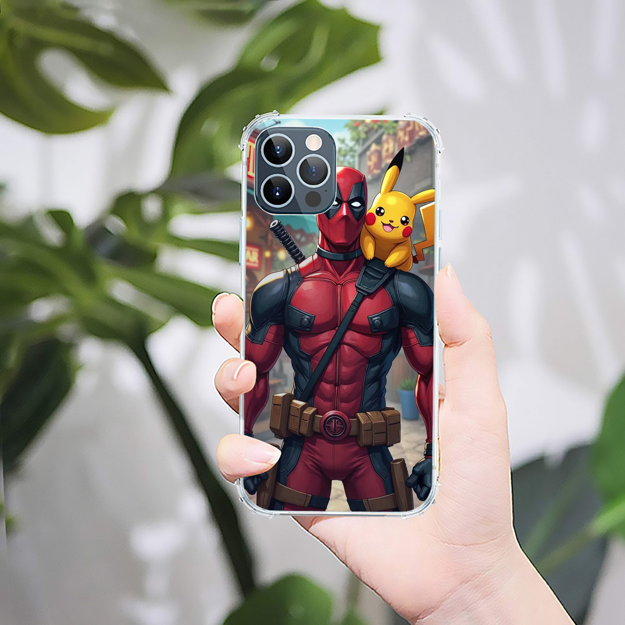 （画像用） Deadpool デッドプール 【iPhone 12シリーズ対応】透明スマホケース（クリアソフトケース）
